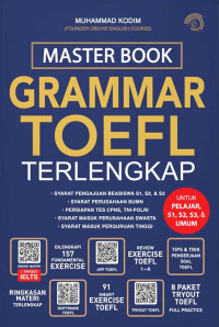 Image of Master book grammar toefl terlangkap